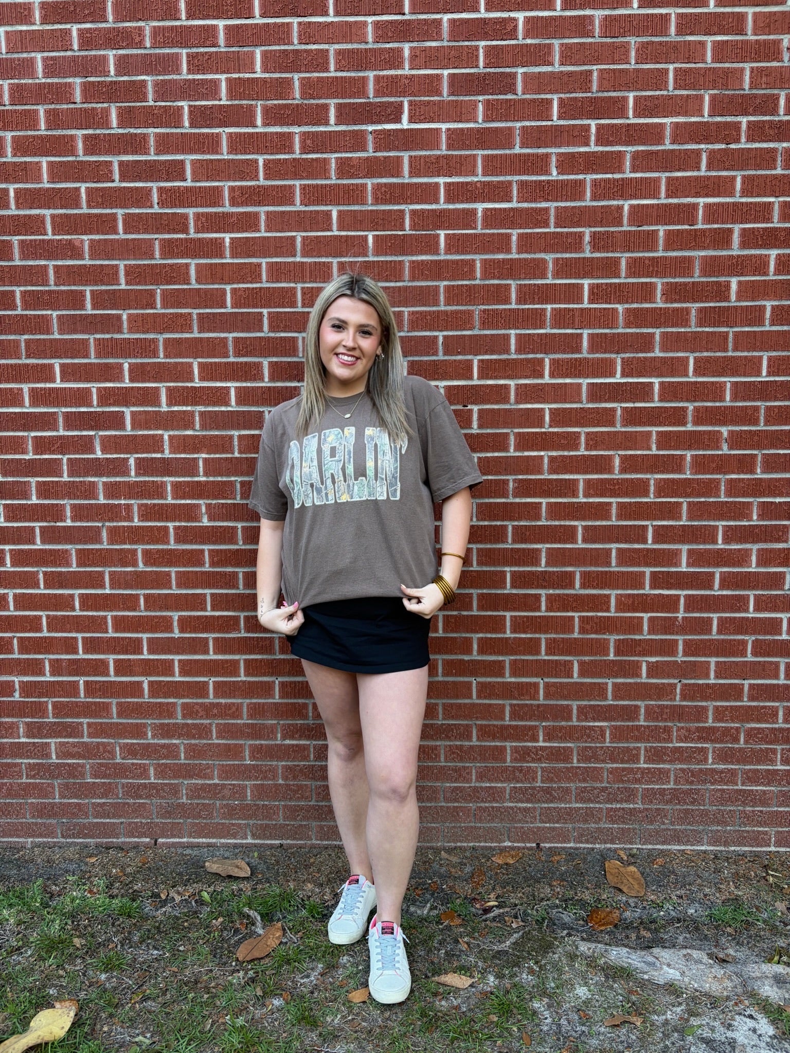 Brown Camo Darlin' Tee