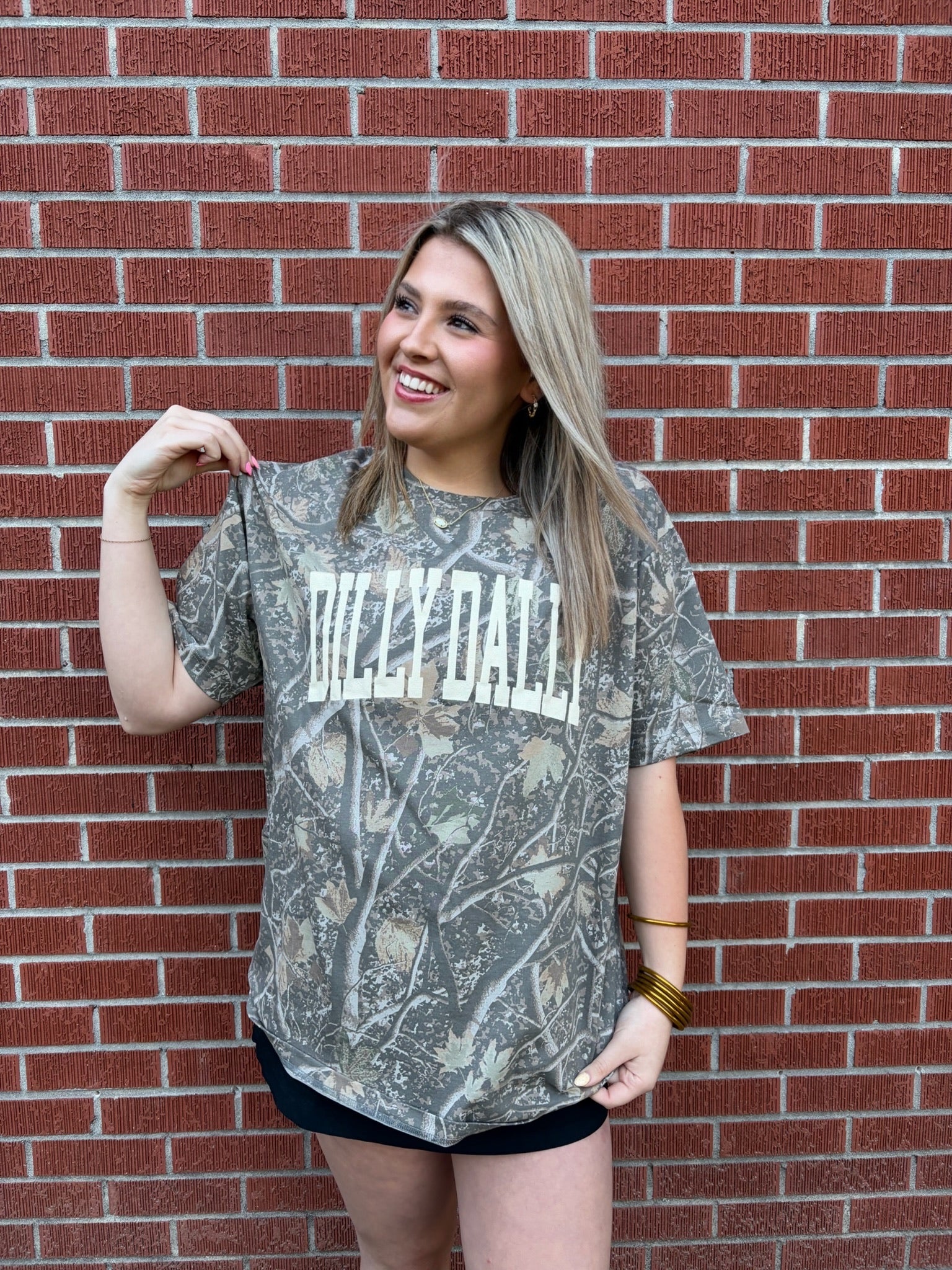 Camo Dilly Dally Tee